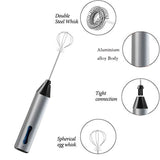 NNEDSZ Rechargeable Electric Milk Frother, Handheld Foam Maker, Coffee Frothing Wand, Whisk for Milk, Coffee, and Baking