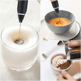 NNEDSZ Black 304 Stainless Steel 3-Speed Handheld Electric Milk Frother, Egg Beater, Paint Mixer, and Milk Powder Blender