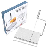 NNEDSZ Stainless Steel Cheese Slicer with Scale, Multi-Functional Tool for Cheese, Sausage, and Ham Slicing