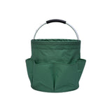 NNEDSZ Green Portable Picnic Basket, Foldable Outdoor Beach Basket with Handle, Multi-Use Storage and Wash Bag