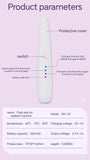 NNEDSZ Black Electric Heated Eyelash Curler, Portable Makeup Tool for Long-Lasting Lift and Style
