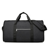 NNEDSZ Black Multi-Functional Travel Duffel Bag with Suit Storage, Foldable Garment Bag for Business Trips