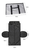 NNEDSZ Grey Multi-Functional Travel Duffel Bag with Suit Storage, Foldable Garment Bag for Business Trips