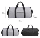 NNEDSZ Blue Multi-Functional Travel Duffel Bag with Suit Storage, Foldable Garment Bag for Business Trips