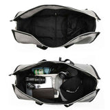 NNEDSZ Blue Multi-Functional Travel Duffel Bag with Suit Storage, Foldable Garment Bag for Business Trips