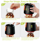 NNEDSZ Standard Edition Electric Mason Jar Vacuum Sealer Kit - Automatic Food Preservation System with Wine Stopper & Bags