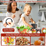 NNEDSZ White Automatic Electric Mason Jar Vacuum Sealer - Compact Food Preservation Machine with Digital Display