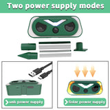 NNEDSZ Solar Powered Flame Lamp Animal Repeller - Ultrasonic Bird, Cat, Deer, Rabbit & Rodent Deterrent
