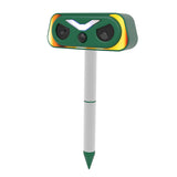 NNEDSZ Solar Powered Flame Lamp Animal Repeller - Ultrasonic Bird, Cat, Deer, Rabbit & Rodent Deterrent