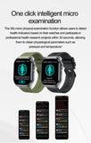 NNEDSZ Black Smartwatch with Bluetooth Calling, ECG, Blood Pressure, Heart Rate, and Multi-Sport Modes