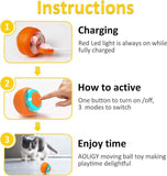 NNEDSZ Interactive Electric Cat Toy Ball – Rechargeable Smart Rolling Pet Ball