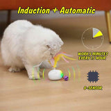 NNEDSZ Interactive Cat Feather Toy with LED Lights – Smart Motion Pet Playmate