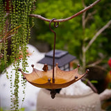 NNEDSZ Umbrella-Shaped Bird Feeder - Metal Hanging Garden Decoration