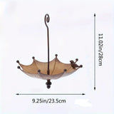 NNEDSZ Umbrella-Shaped Bird Feeder - Metal Hanging Garden Decoration