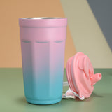 NNEDSZ Gradient Purple Color Insulated Tumbler 304 Stainless Steel Coffee Mug Portable Large Capacity Car Travel Cup