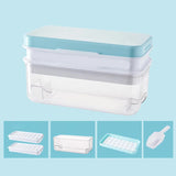 NNEDSZ Blue Eco-Friendly Large Capacity Food-Grade Ice Cube Tray with Lid