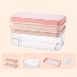 NNEDSZ Pink Eco-Friendly Large Capacity Food-Grade Ice Cube Tray with Lid