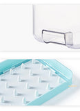 NNEDSZ Yellow Premium Large-Capacity Ice Cube Tray with Lid and Scoop - Perfect for Cocktails and Summer Drinks