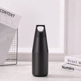 NNEDSZ Black 316 Stainless Steel Insulated Bottle - American Tapered Design, Outdoor Sports, Large Capacity Cola Water Flask
