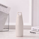 NNEDSZ White 316 Stainless Steel 580ml Insulated Bottle - American Tapered Design, Outdoor Sports, Large Capacity Cola Water Flask
