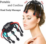 NNEDSZ White Octopus Electric Scalp Massager for Stress Relief and Relaxation