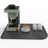 NNEDSZ Black Silicone Coffee Machine Mat – Waterproof, Anti-Slip, and Durable Countertop Protector