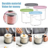 NNEDSZ Four-color Set Durable Food Storage Containers With Spoon - Multi-Color BPA-Free Airtight Containers