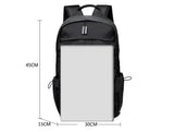 NNEDSZ Sky Blue Business Casual Laptop Backpack with USB Charging Port - Travel, Work, and Student Use