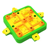 NNEDSZ Green Interactive Slow Feeder Puzzle Toy for Dogs - Durable Pet Food Dispenser Bowl