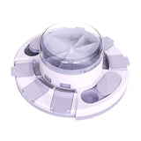 NNEDSZ Purple Interactive Dog Puzzle Toy - Press and Feed Slow Feeder with Treat Dispenser