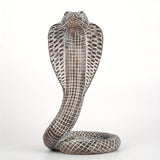 NNEDSZ Grey Decorative Resin Cobra Statue - Unique Animal Figurine for Home Decor & Creative Gifts