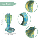 NNEDSZ Grey Decorative Resin Cobra Statue - Unique Animal Figurine for Home Decor & Creative Gifts