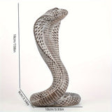 NNEDSZ Black Decorative Resin Cobra Statue - Unique Animal Figurine for Home Decor & Creative Gifts