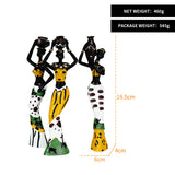 NNEDSZ Green Women's Compassion 3-Pack - African-Style Home Decor Accents for Tabletop and Shelf Display