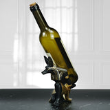 NNEDSZ Egyptian Anubis Dog Wine Rack – Unique Resin Wine Holder for Home Decor