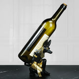NNEDSZ Egyptian Anubis Dog Wine Rack – Unique Resin Wine Holder for Home Decor
