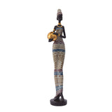 NNEDSZ Exotic African Woman Figurine – Elegant Resin Sculptures for Home Decor