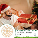 NNEDSZ 42-Hole Wooden Golf Ball Stand | Laser-Cut Organizer for Golf Lovers | Durable & High-Quality Storage Rack