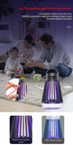 NNEDSZ Black 360° Electric Mosquito Killer Lamp - UV Light Insect Zapper with Digital Display for Indoor and Outdoor Use