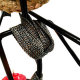 NNEDSZ Red Dress Modern Iron Art Candle Holder - Stylish Decorative Candle Stand for Living Room, Dining Room, and Study