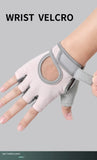 NNEDSZ XL Pink Silicone Padded Workout Gloves - Non-Slip Weightlifting Gloves for Enhanced Grip and Palm Protection