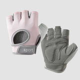 NNEDSZ XL Pink Silicone Padded Workout Gloves - Non-Slip Weightlifting Gloves for Enhanced Grip and Palm Protection
