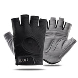 NNEDSZ L Black Silicone Padded Workout Gloves - Non-Slip Weightlifting Gloves for Enhanced Grip and Palm Protection
