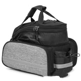 NNEDSZ Insulated Bike Rear Rack Bag - Waterproof Storage Bag with Soft PE Padding for Cycling