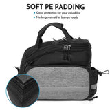 NNEDSZ Insulated Bike Rear Rack Bag - Waterproof Storage Bag with Soft PE Padding for Cycling
