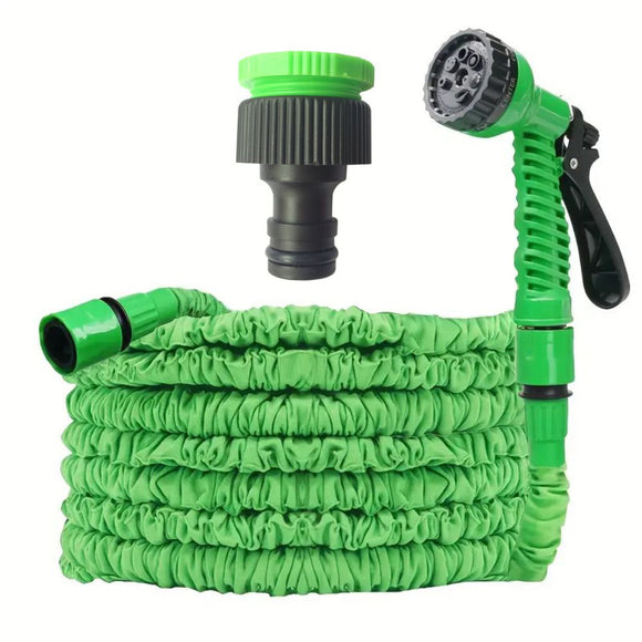 NNEDSZ 15m Anti-Kink Expandable Garden Hose - Flexible, Tangle-Free Water Hose with Adjustable Spray Nozzle