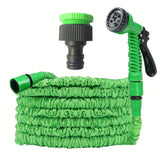 NNEDSZ 15m Anti-Kink Expandable Garden Hose - Flexible, Tangle-Free Water Hose with Adjustable Spray Nozzle