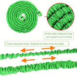 NNEDSZ 15m Anti-Kink Expandable Garden Hose - Flexible, Tangle-Free Water Hose with Adjustable Spray Nozzle