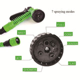 NNEDSZ 15m Anti-Kink Expandable Garden Hose - Flexible, Tangle-Free Water Hose with Adjustable Spray Nozzle