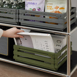 NNEDSZ Yellowish Foldable Industrial Storage Crates - Portable Outdoor Collapsible Storage Box for Home and Travel